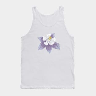 Purple flower Tank Top